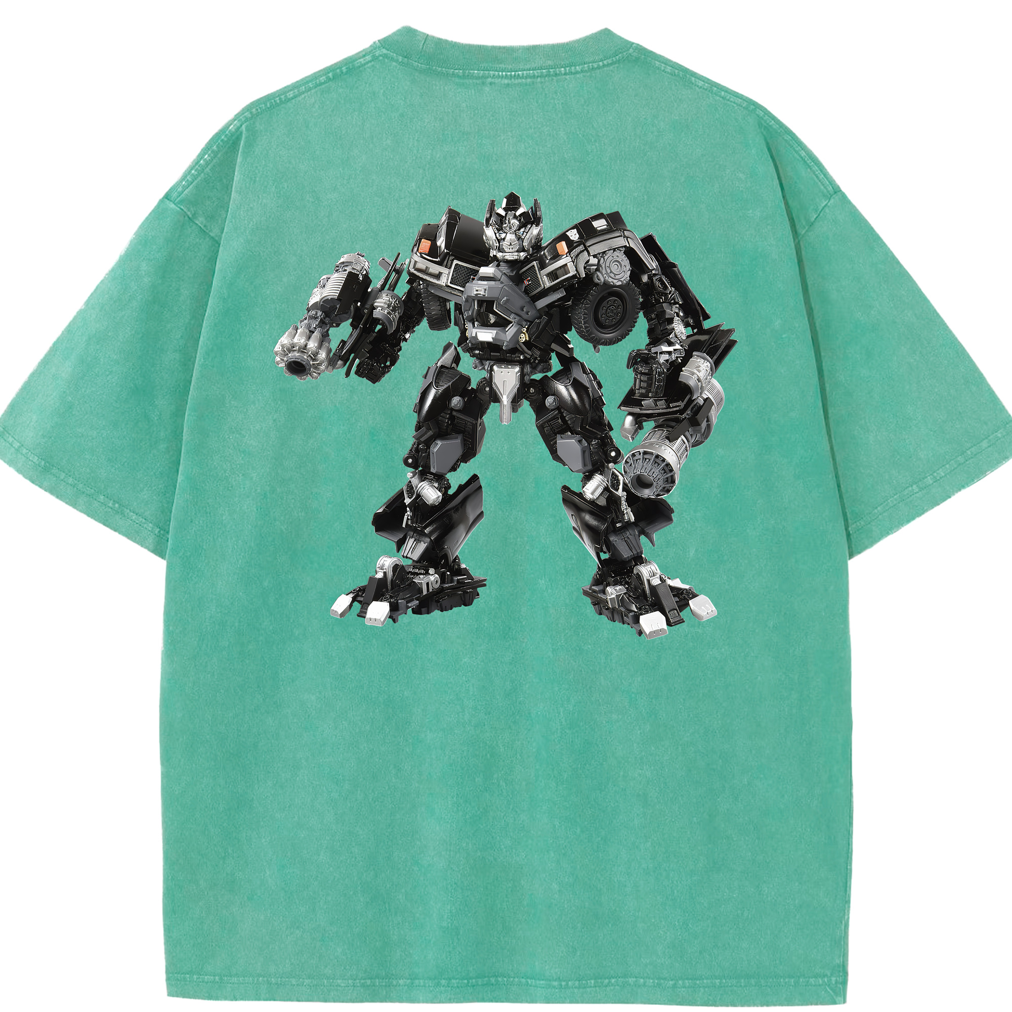（画像用） Transformers トランスフォーマー 綿100% ヴィンテージ風 半袖Tシャツ（背面プリント）